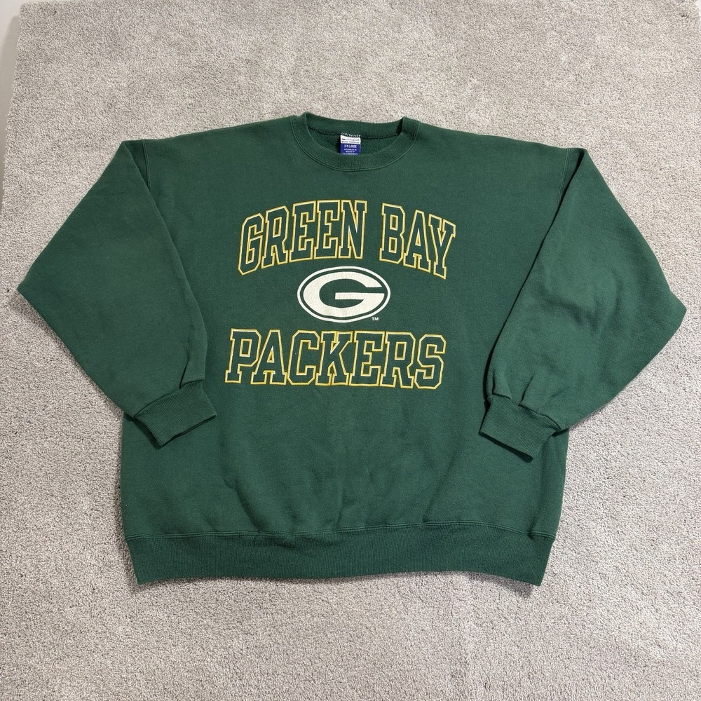 Vintage Champion Green Bay Packers Sweatshirt Mens XXL Pullover Crewneck 90s NFL